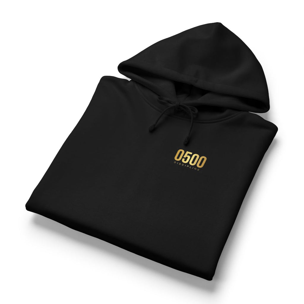 0500DISCIPLINE™ Women's Earn the Sunrise Hoodie — Gold Logo