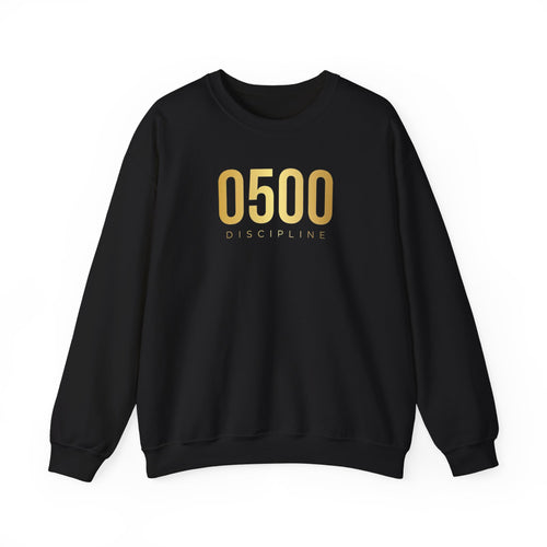 0500DISCIPLINE™ Crewneck Sweatshirt — Gold Logo