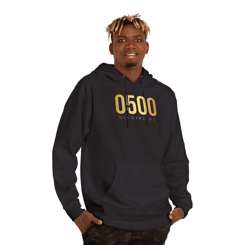 0500DISCIPLINE™ Pullover Hoodie — Gold Logo