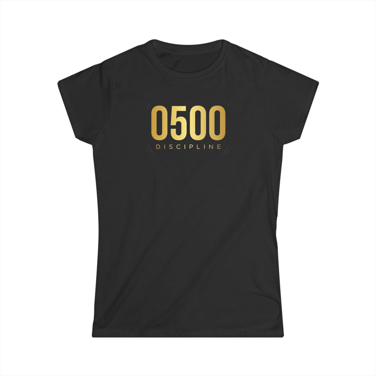 0500DISCIPLINE™ Women's Tee — Gold Logo