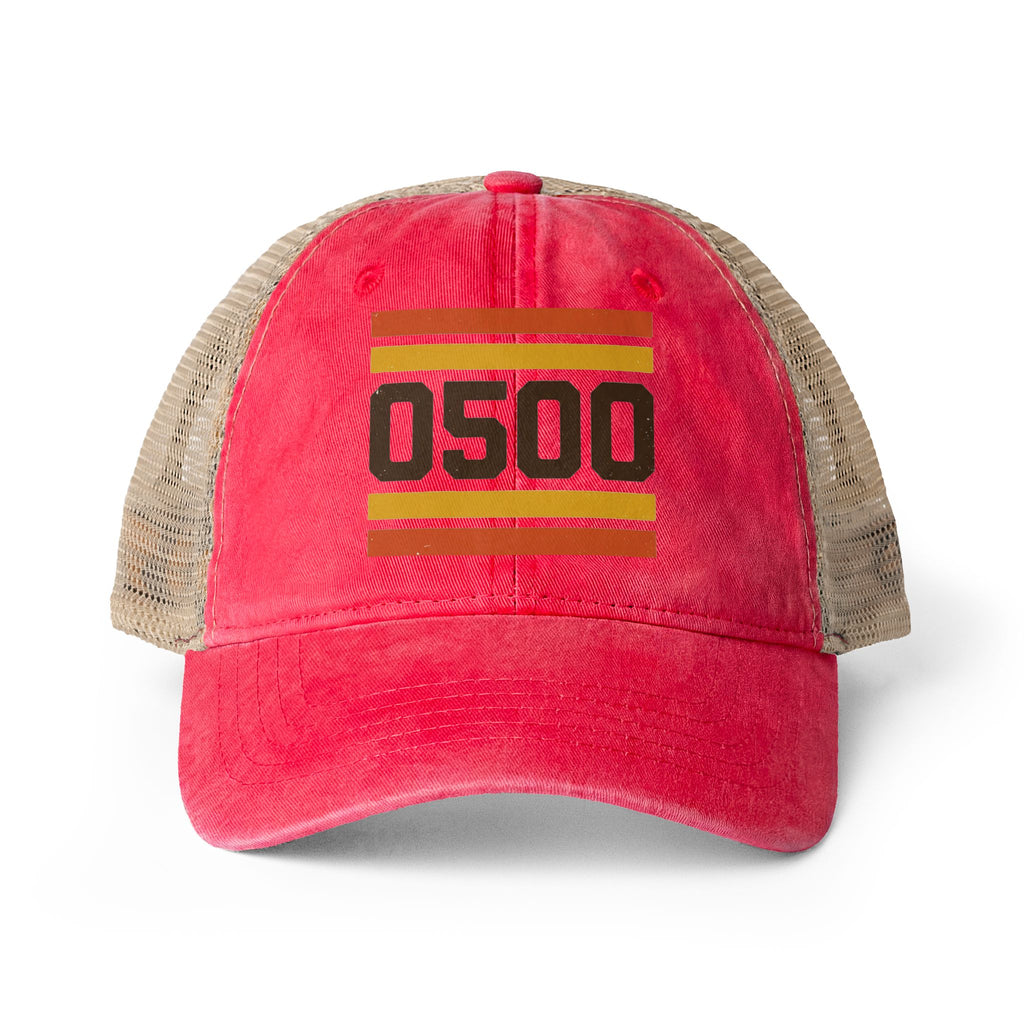 0500DISCIPLINE™ Women’s Washed Mesh-Back Cap | 0500 RETRO Edition