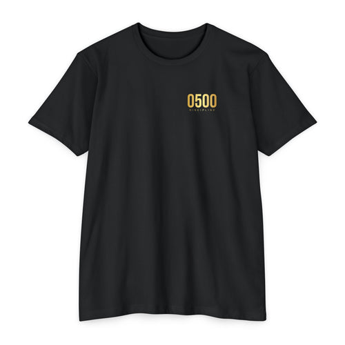 0500DISCIPLINE™ Earn the Sunrise Tee — Gold