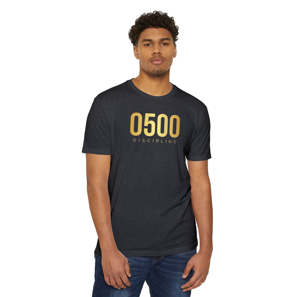 0500DISCIPLINE™ Classic Tee — Gold Logo