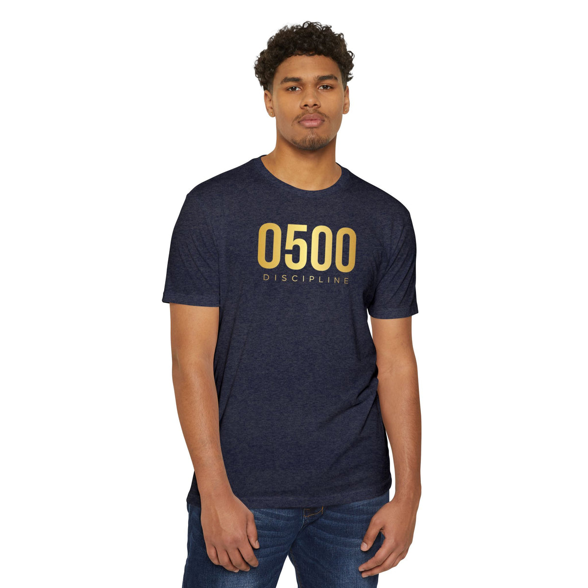 0500DISCIPLINE™ Classic Tee — Gold Logo