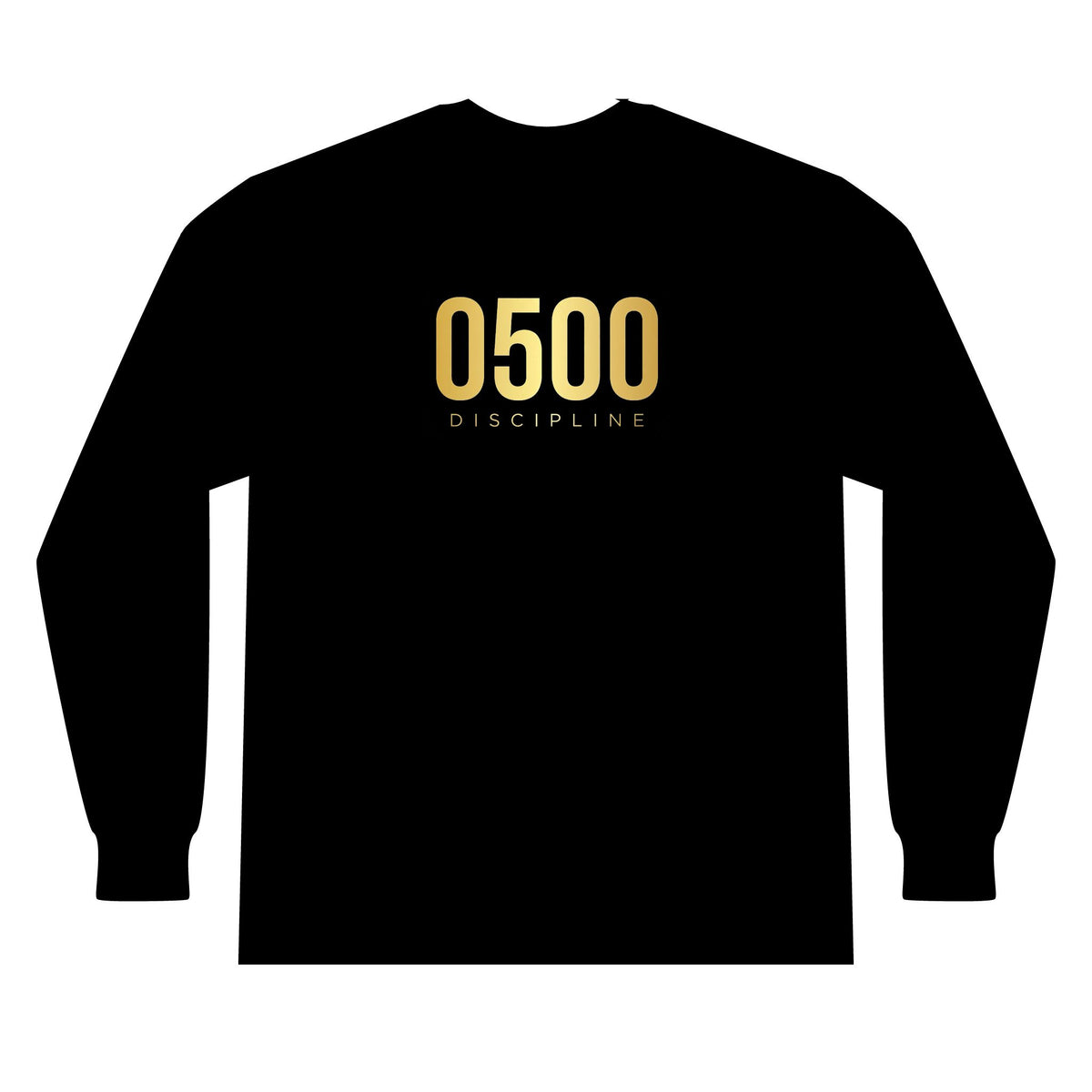 0500DISCIPLINE™ Women's Long Sleeve Tee — Gold Logo