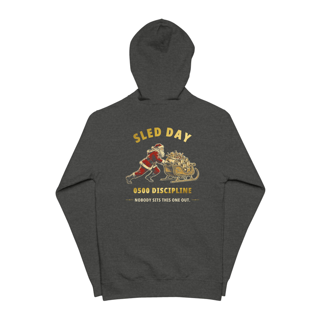0500DISCIPLINE™ Santa's Sled Day Zip-Up Hoodie — Christmas Edition