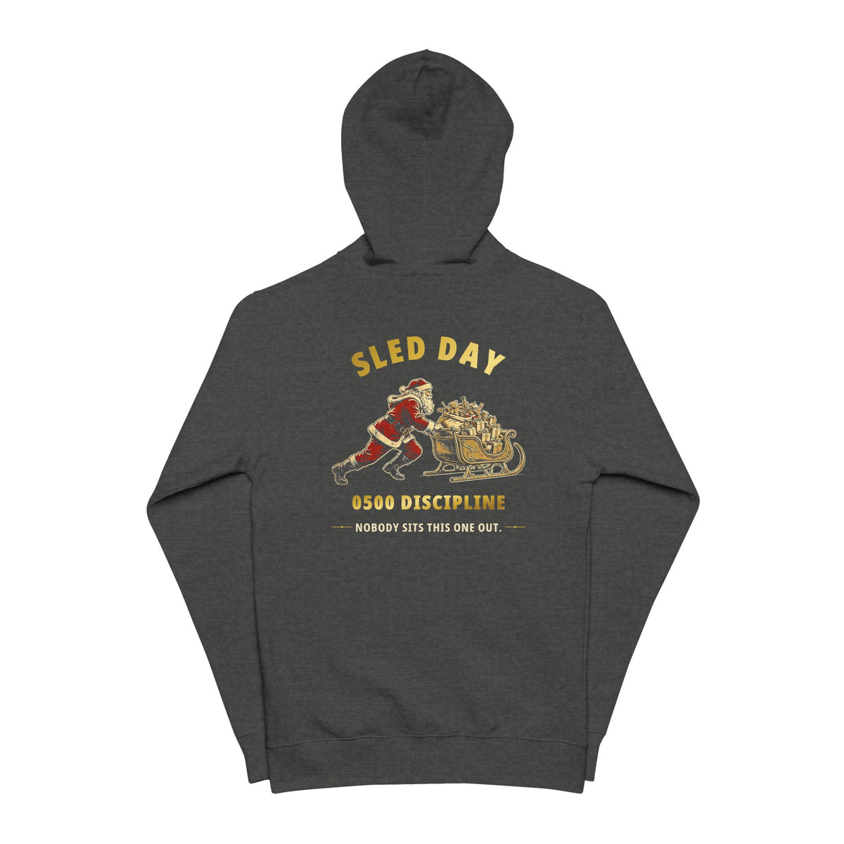 0500DISCIPLINE™ Santa's Sled Day Zip-Up Hoodie — Christmas Edition