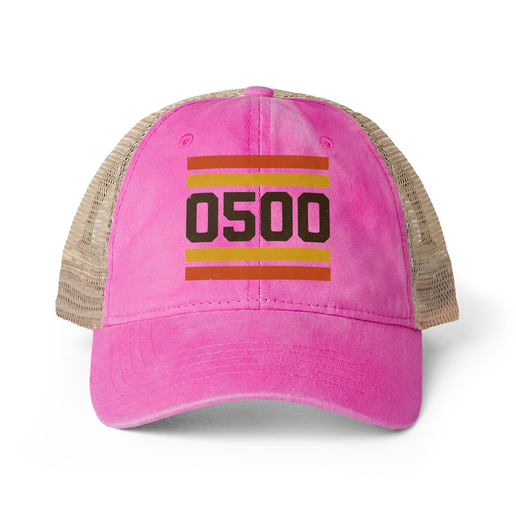 0500DISCIPLINE™ Women’s Washed Mesh-Back Cap | 0500 RETRO Edition