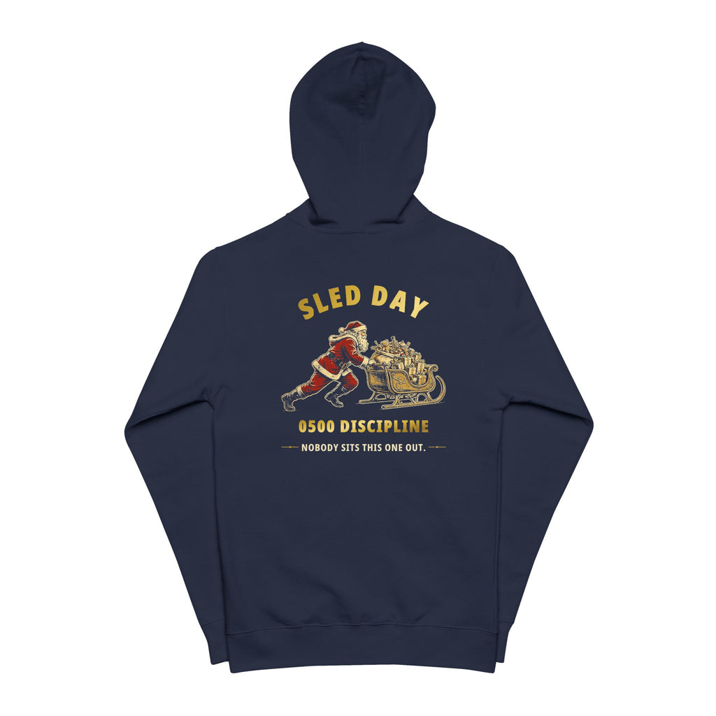 0500DISCIPLINE™ Santa's Sled Day Zip-Up Hoodie — Christmas Edition