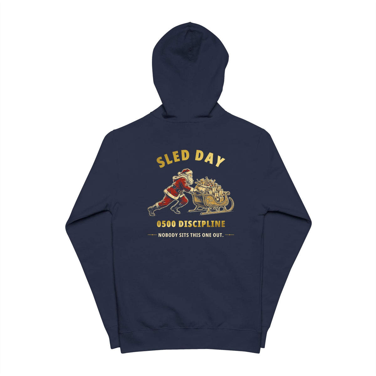 0500DISCIPLINE™ Santa's Sled Day Zip-Up Hoodie — Christmas Edition