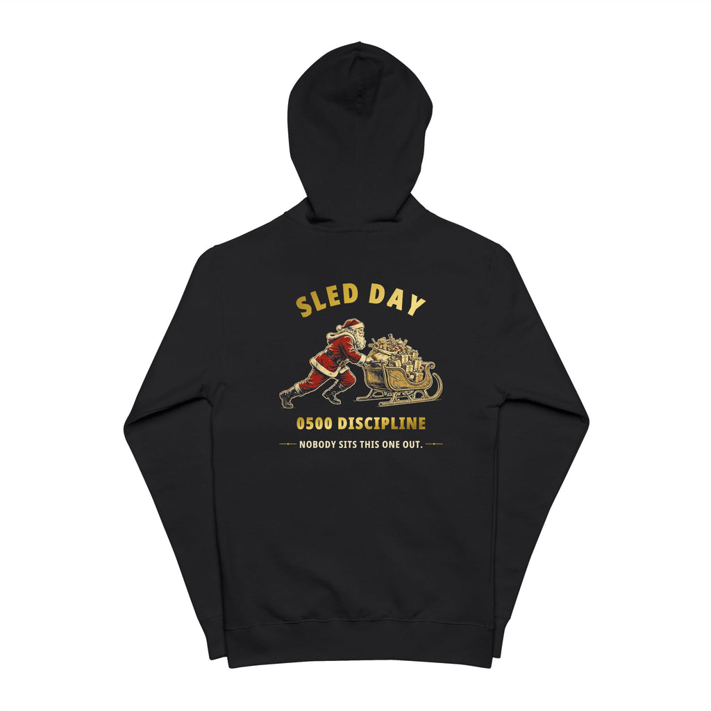 0500DISCIPLINE™ Santa's Sled Day Zip-Up Hoodie — Christmas Edition