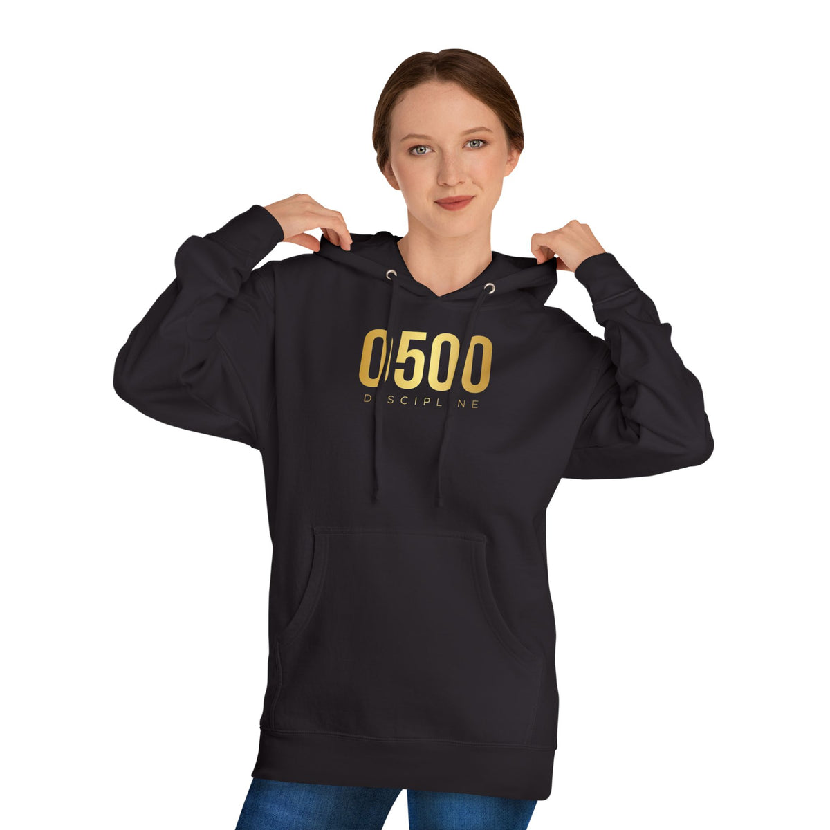 0500DISCIPLINE™ Pullover Hoodie — Gold Logo