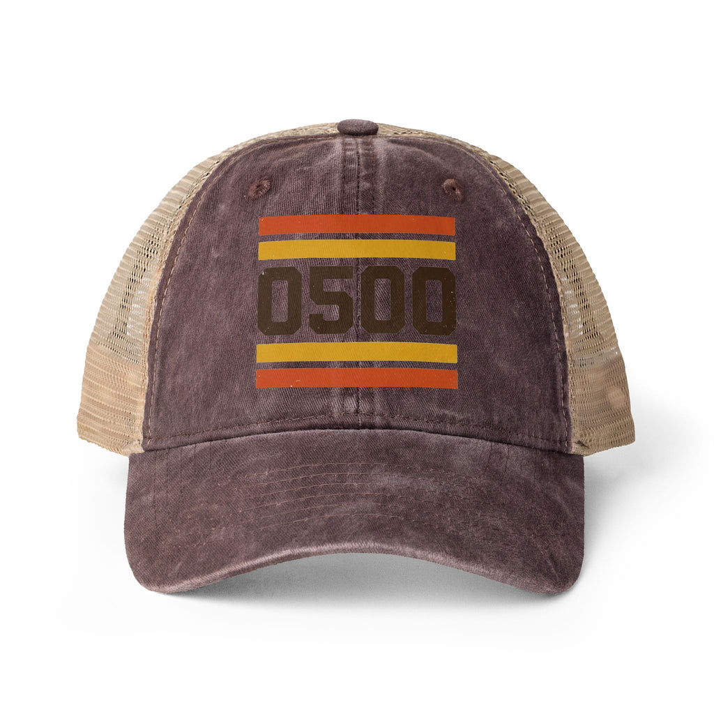 0500DISCIPLINE™ Women’s Washed Mesh-Back Cap | 0500 RETRO Edition