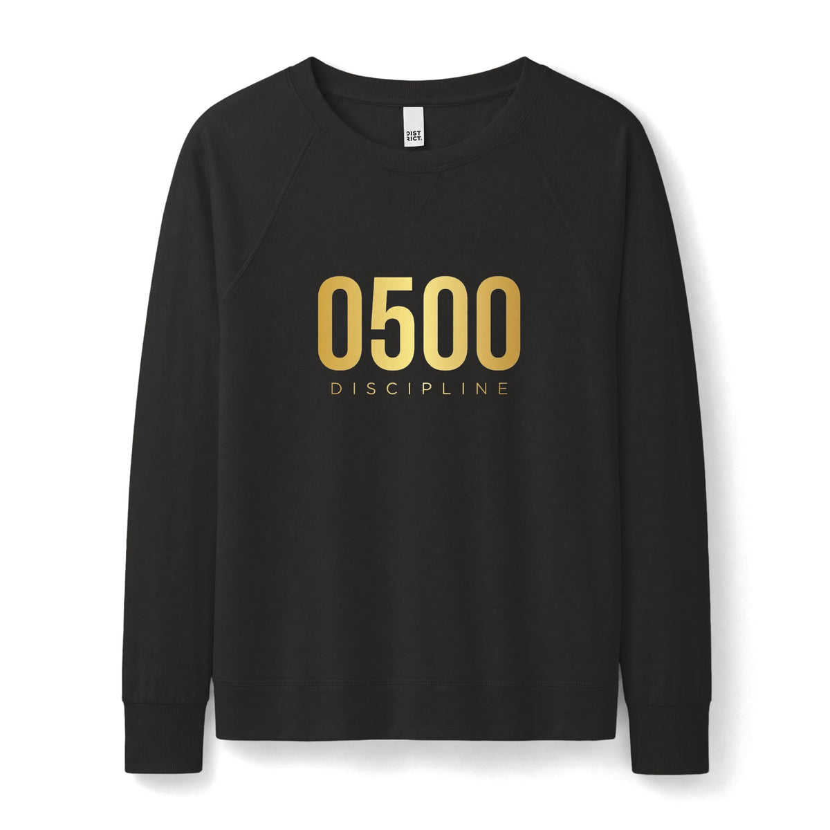 0500DISCIPLINE™ Women's Crewneck Sweatshirt — Gold Logo