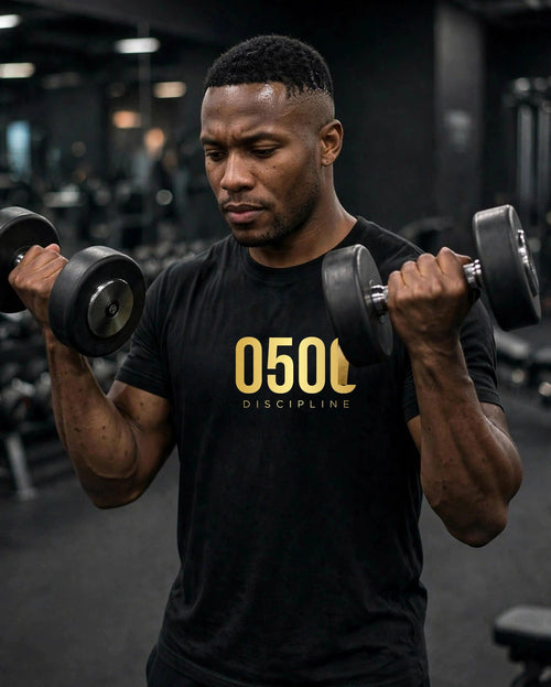 0500DISCIPLINE™ Classic Tee — Gold Logo