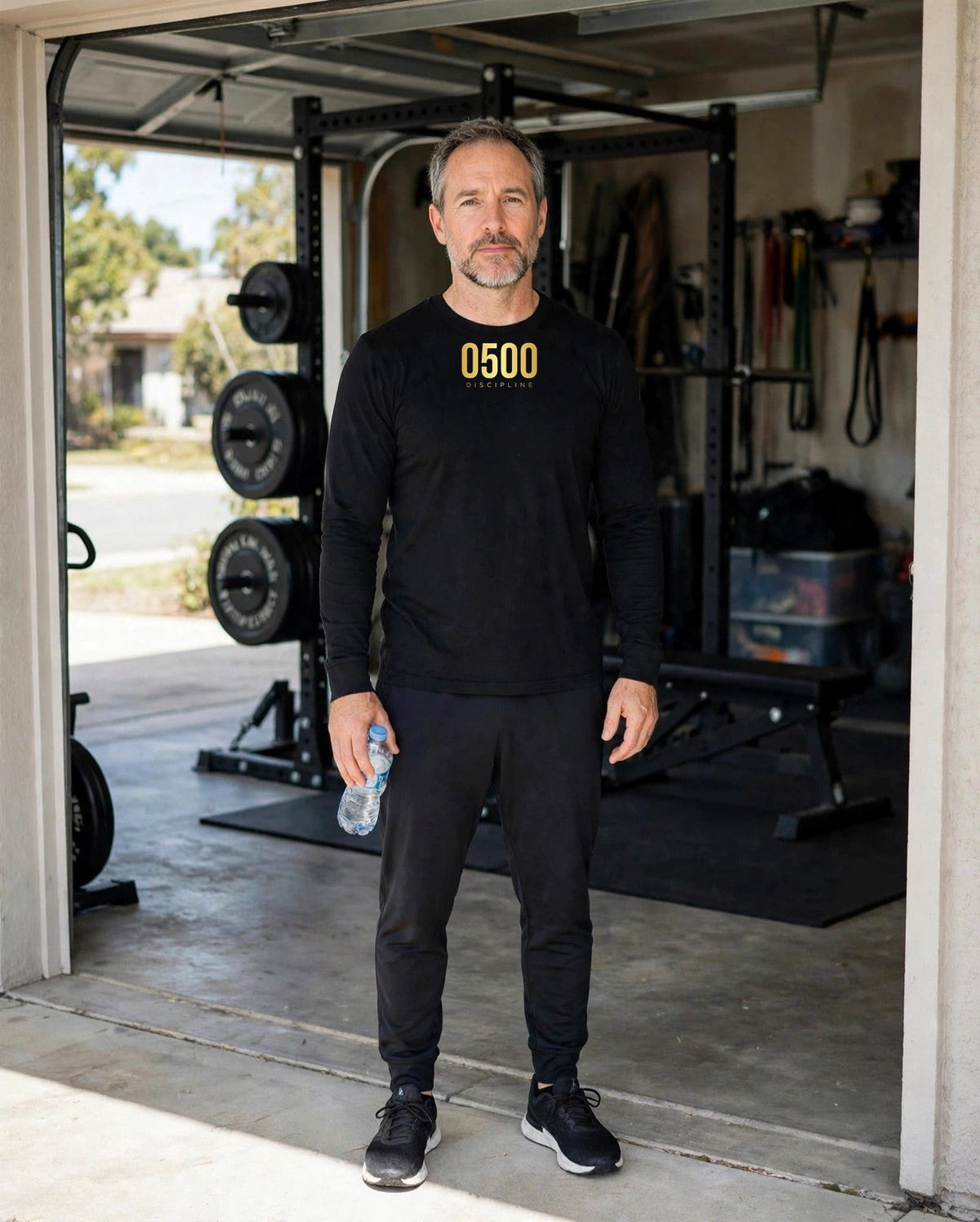 0500DISCIPLINE™ Long Sleeve Tee — Gold Logo