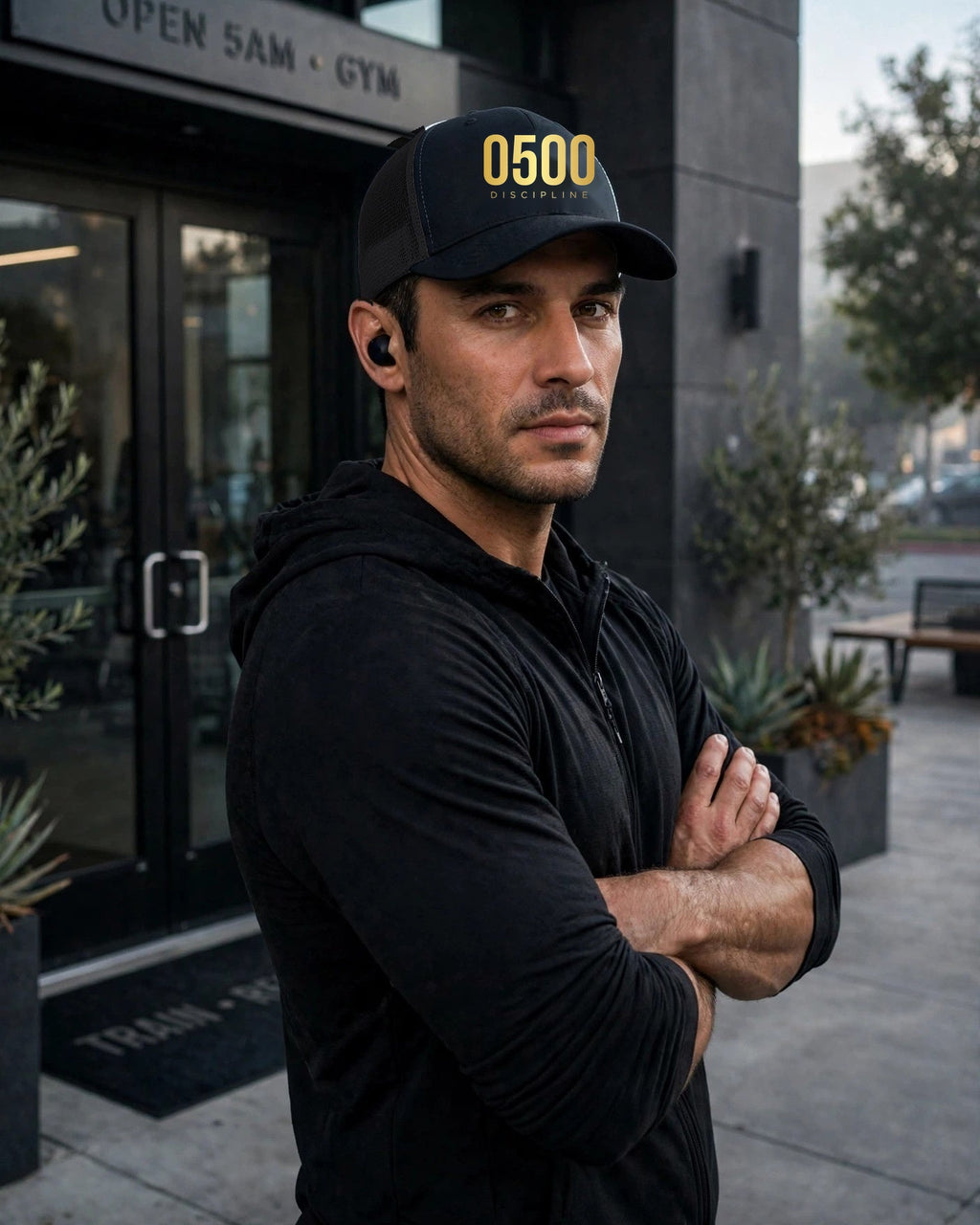 0500DISCIPLINE™ Richardson 112T Tactical Trucker Hat — Gold Logo