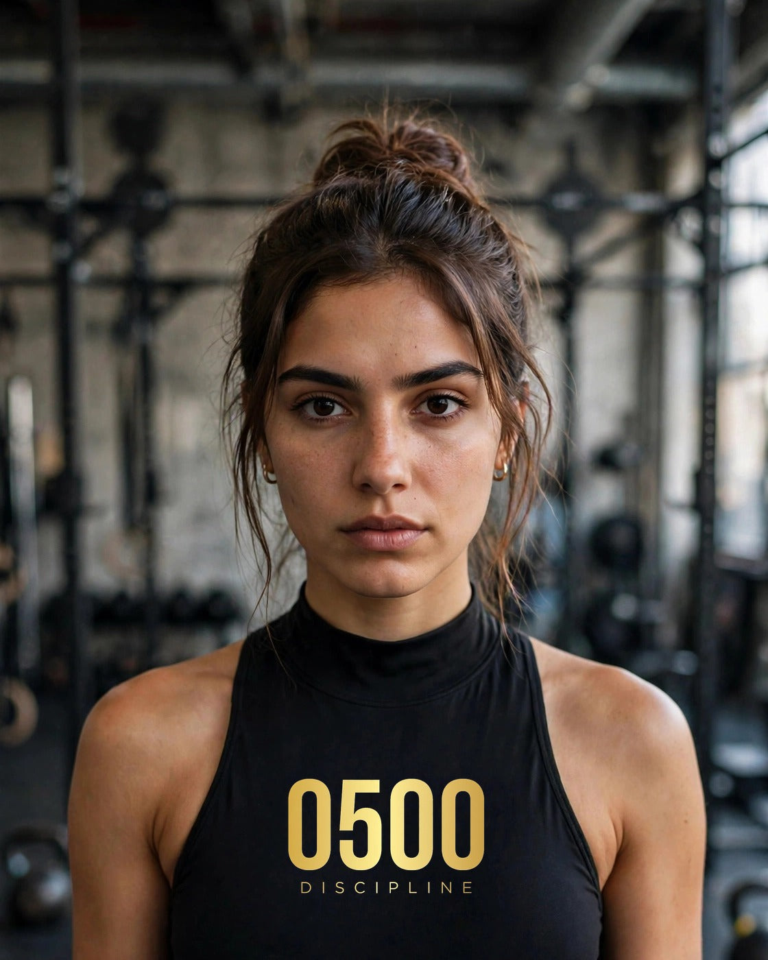 0500DISCIPLINE™ Women's Active Bra Top — Gold Logo