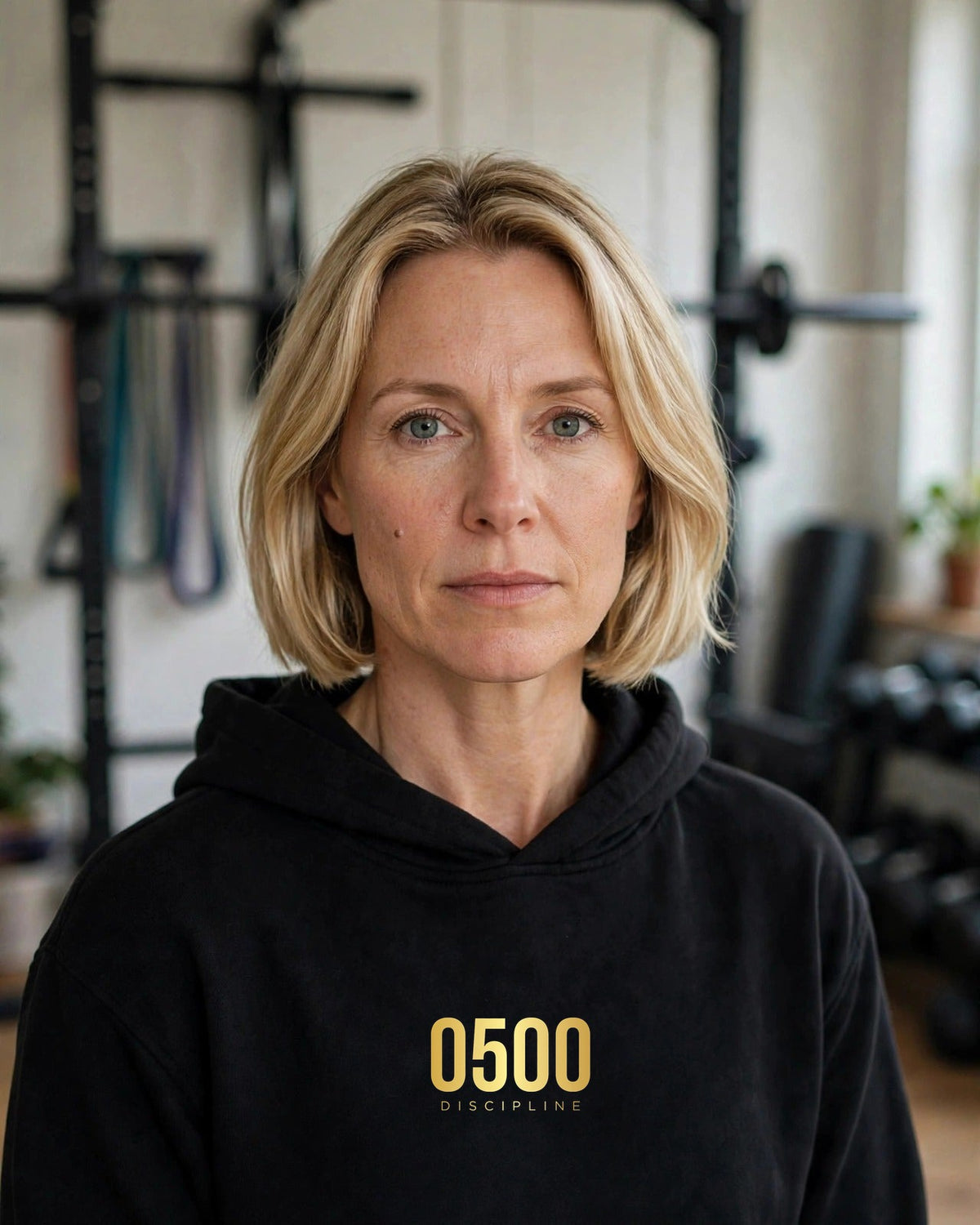 0500DISCIPLINE™ Women's Pullover Hoodie — Gold Logo