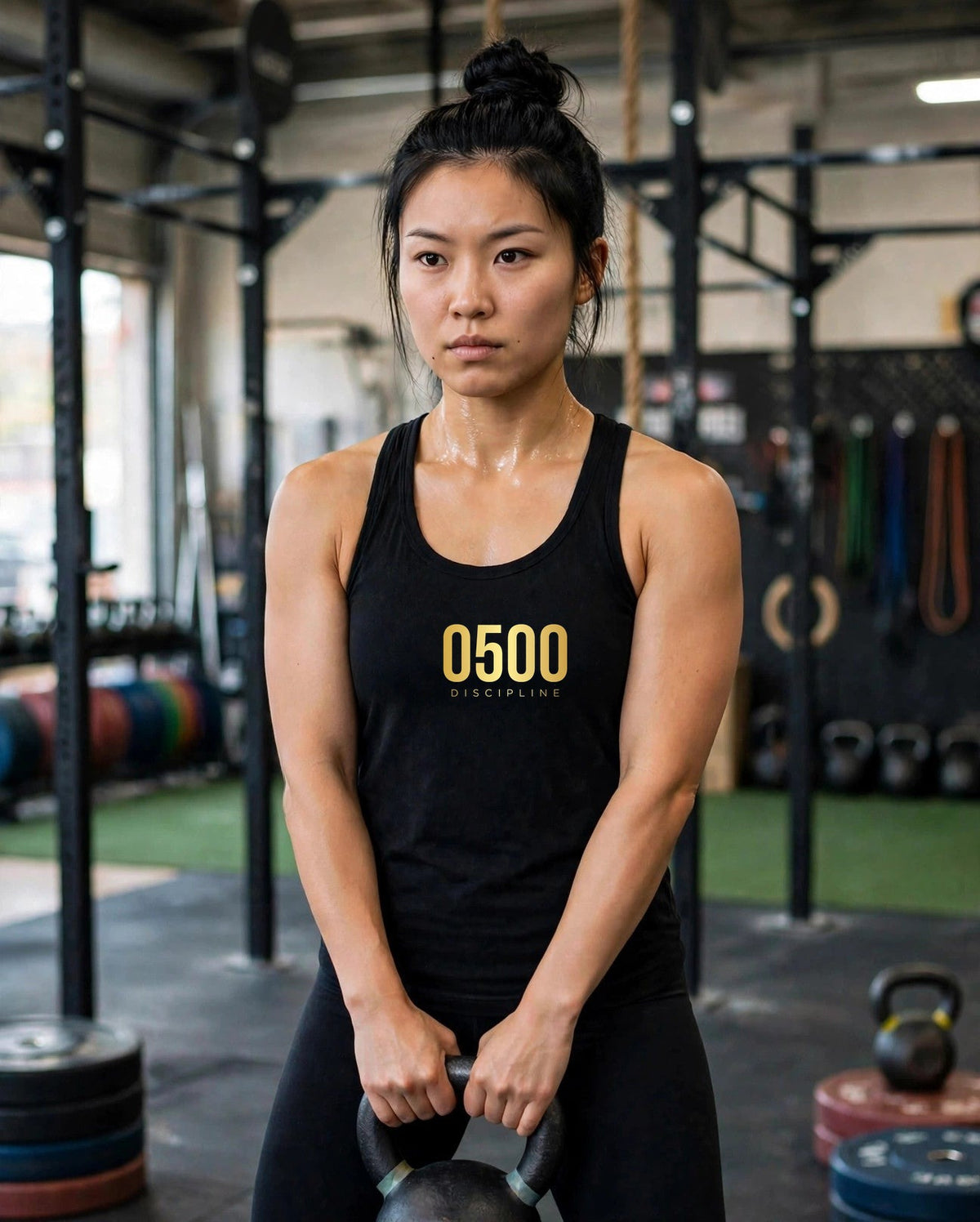 0500DISCIPLINE™ Women's Tank Top — Gold Logo