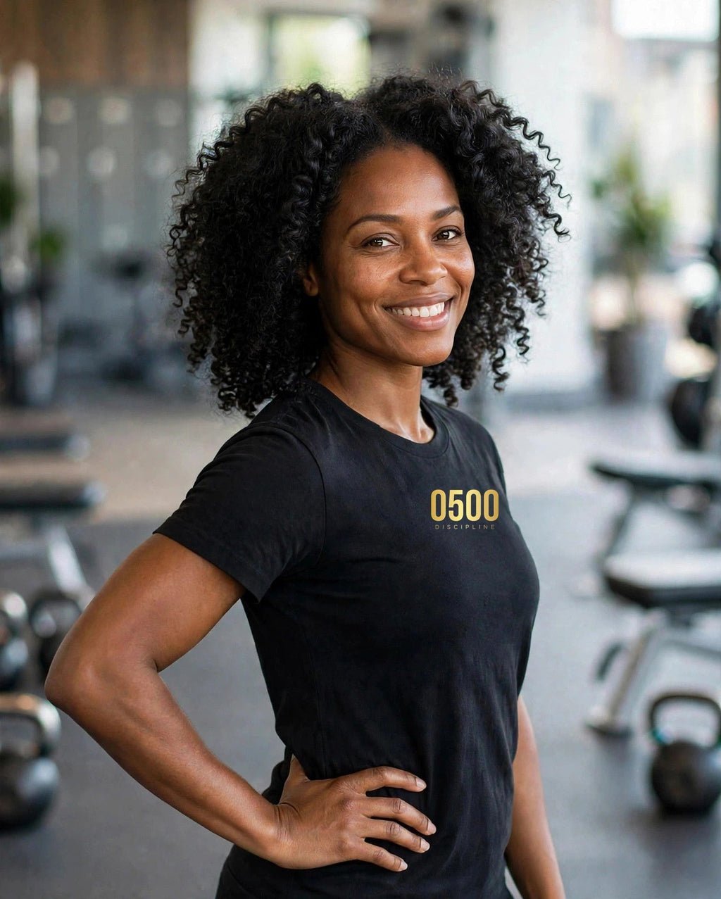 0500DISCIPLINE™ Women's Tee — Gold Logo