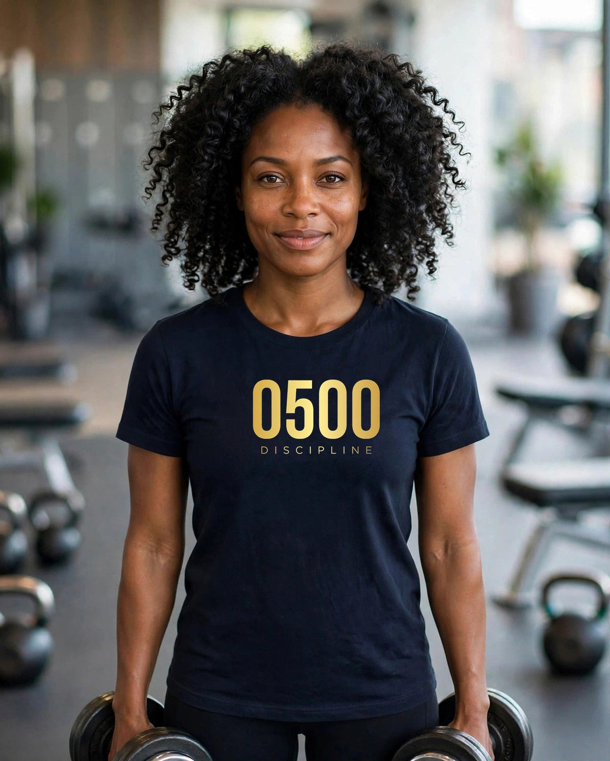 0500DISCIPLINE™ Women's Tee — Gold Logo