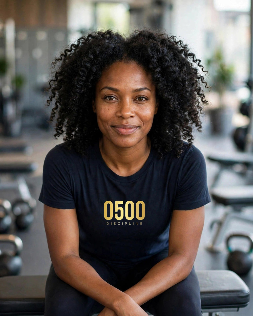 0500DISCIPLINE™ Women's Tee — Gold Logo
