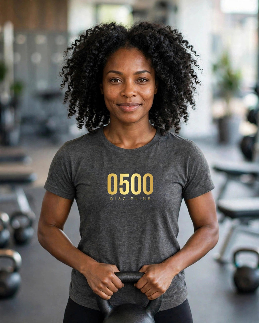 0500DISCIPLINE™ Women's Tee — Gold Logo