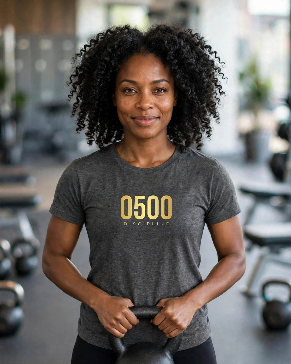 0500DISCIPLINE™ Women's Tee — Gold Logo