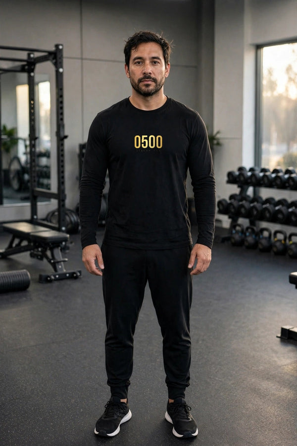 0500DISCIPLINE™ Long Sleeve Tee — Gold Logo