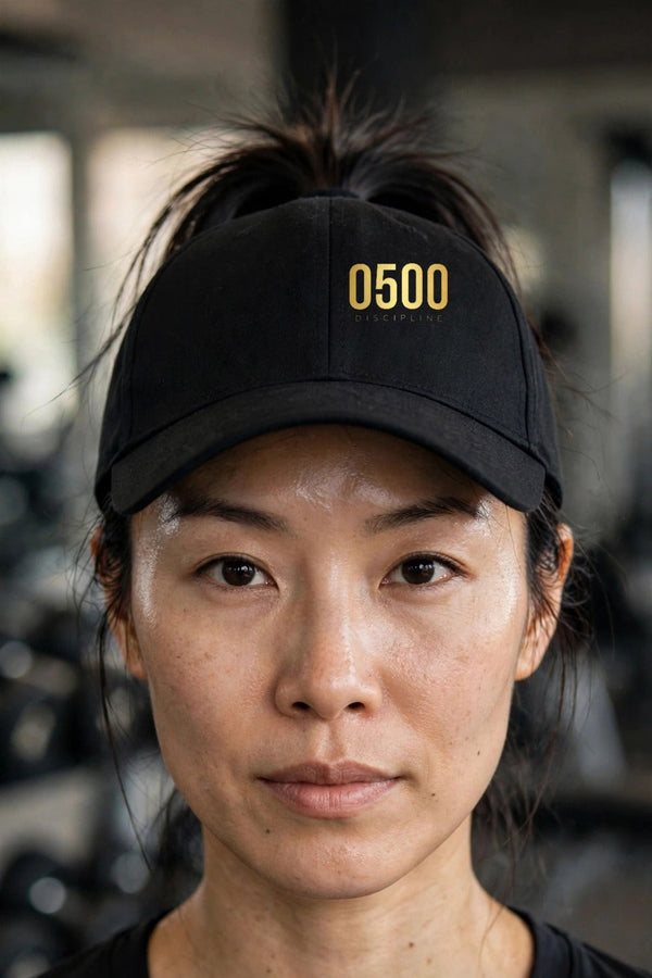 0500DISCIPLINE™ Women's Ponytail Cap — Gold Logo