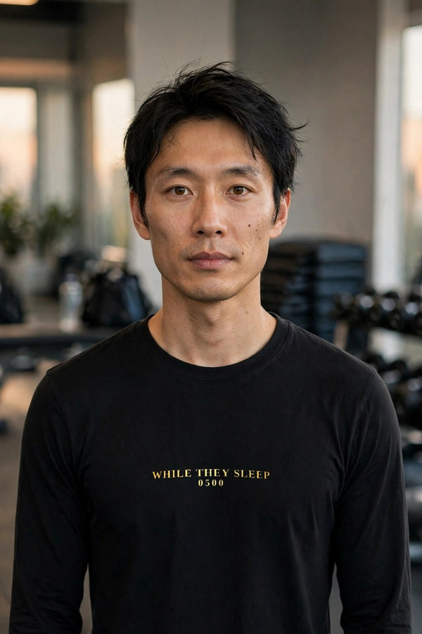 0500DISCIPLINE™ While They Sleep Long Sleeve — One Line