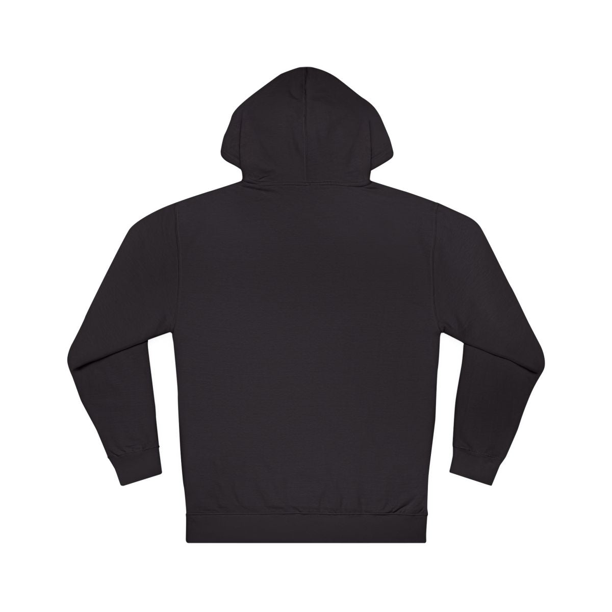 Printify flat — Pullover Hoodie back, Black