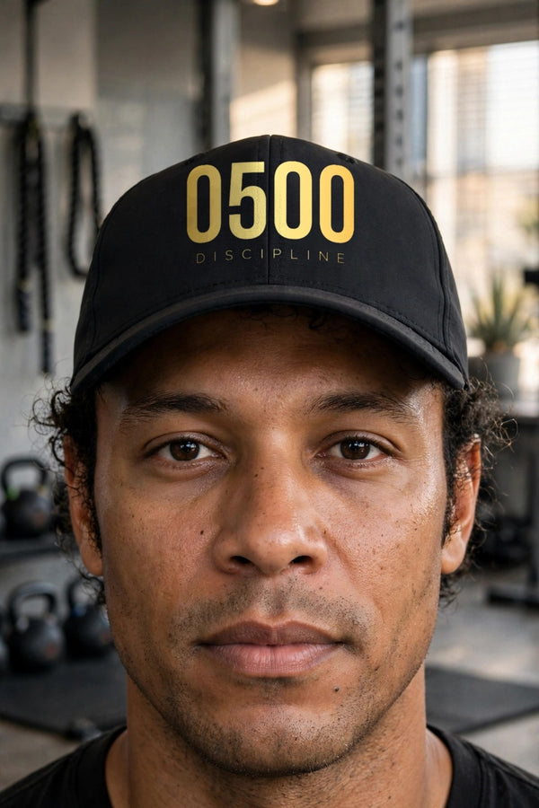0500DISCIPLINE™ Richardson 112T Tactical Trucker Hat — Gold Logo