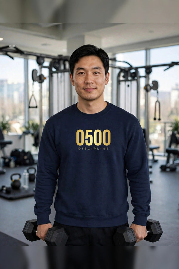 0500DISCIPLINE™ Crewneck Sweatshirt — Gold Logo