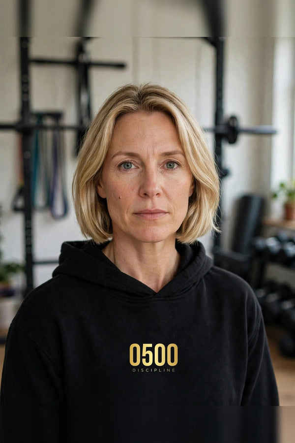 0500DISCIPLINE™ Women's Pullover Hoodie — Gold Logo
