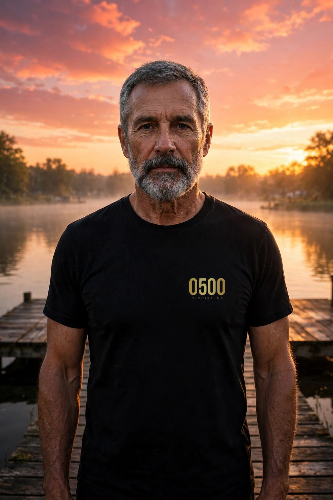0500DISCIPLINE™ Earn the Sunrise Tee — Gold