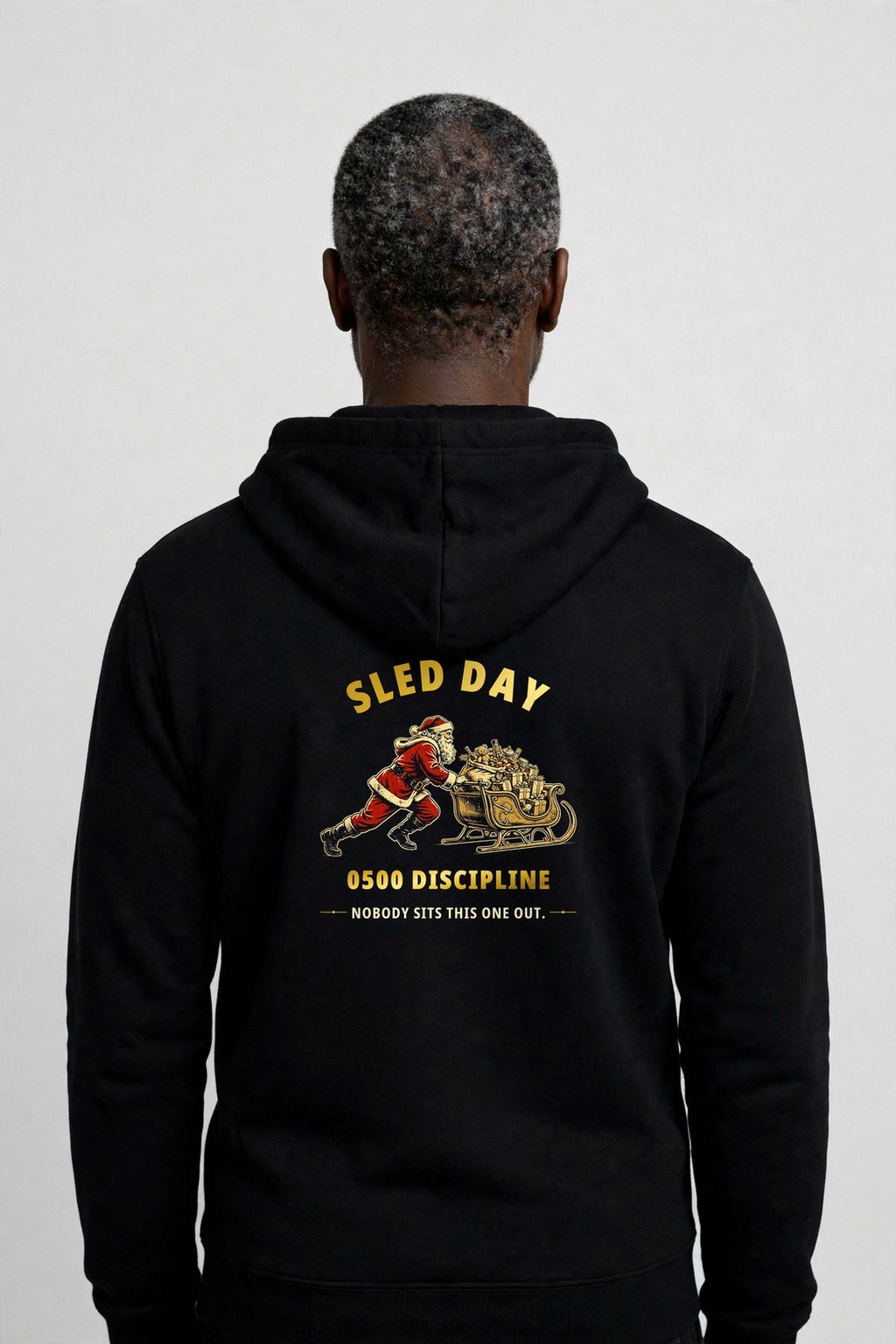 0500DISCIPLINE™ Santa's Sled Day Zip-Up Hoodie — Christmas Edition