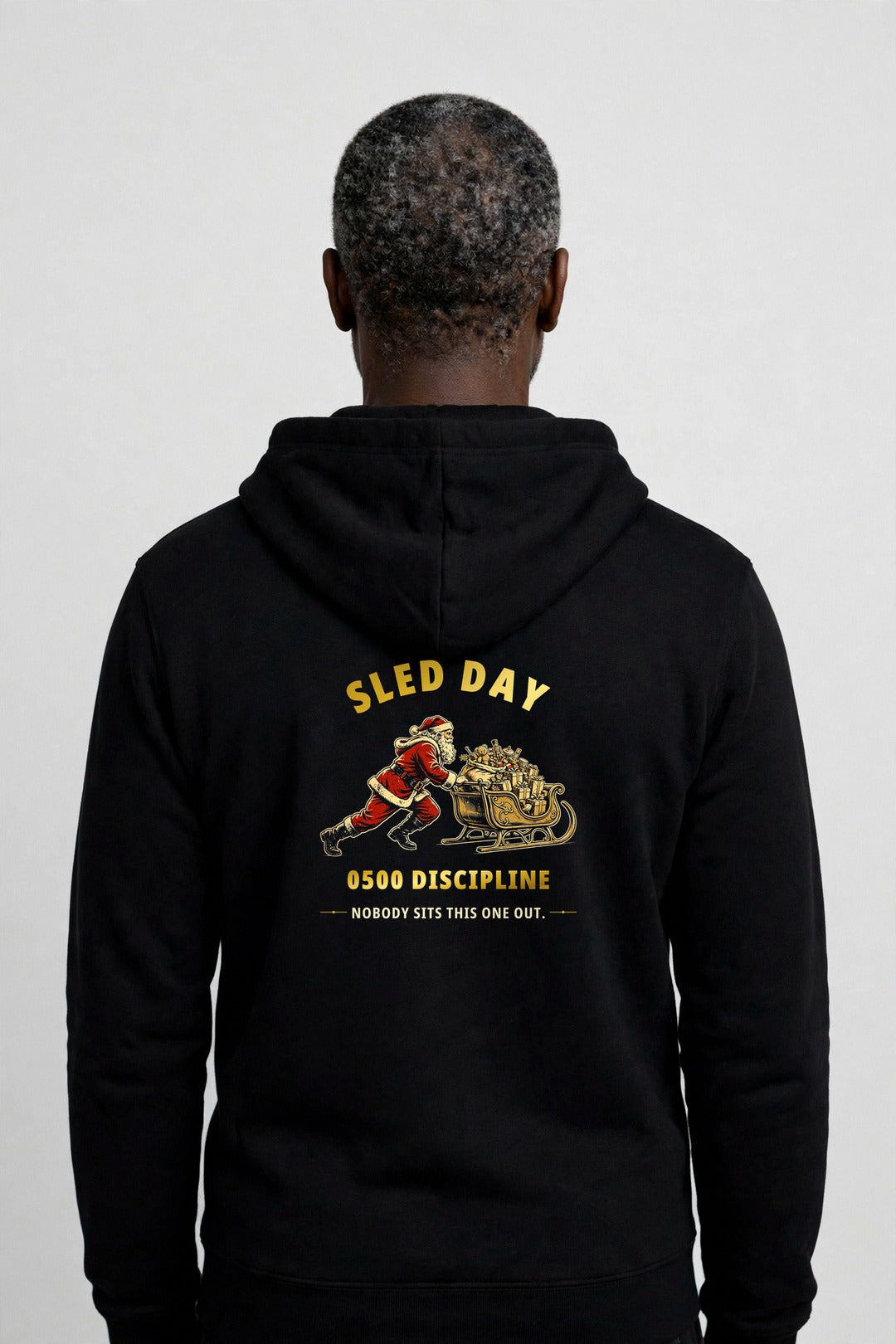 0500DISCIPLINE™ Santa's Sled Day Zip-Up Hoodie — Christmas Edition
